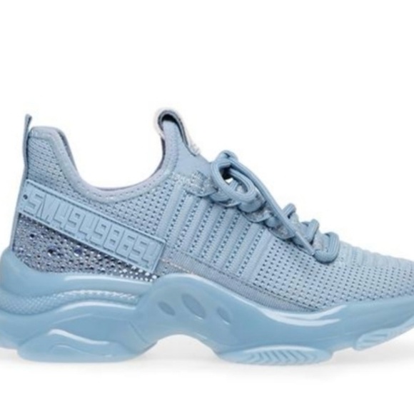 Steve Madden Maxima Baby Blue Sneakers - Picture 4 of 8